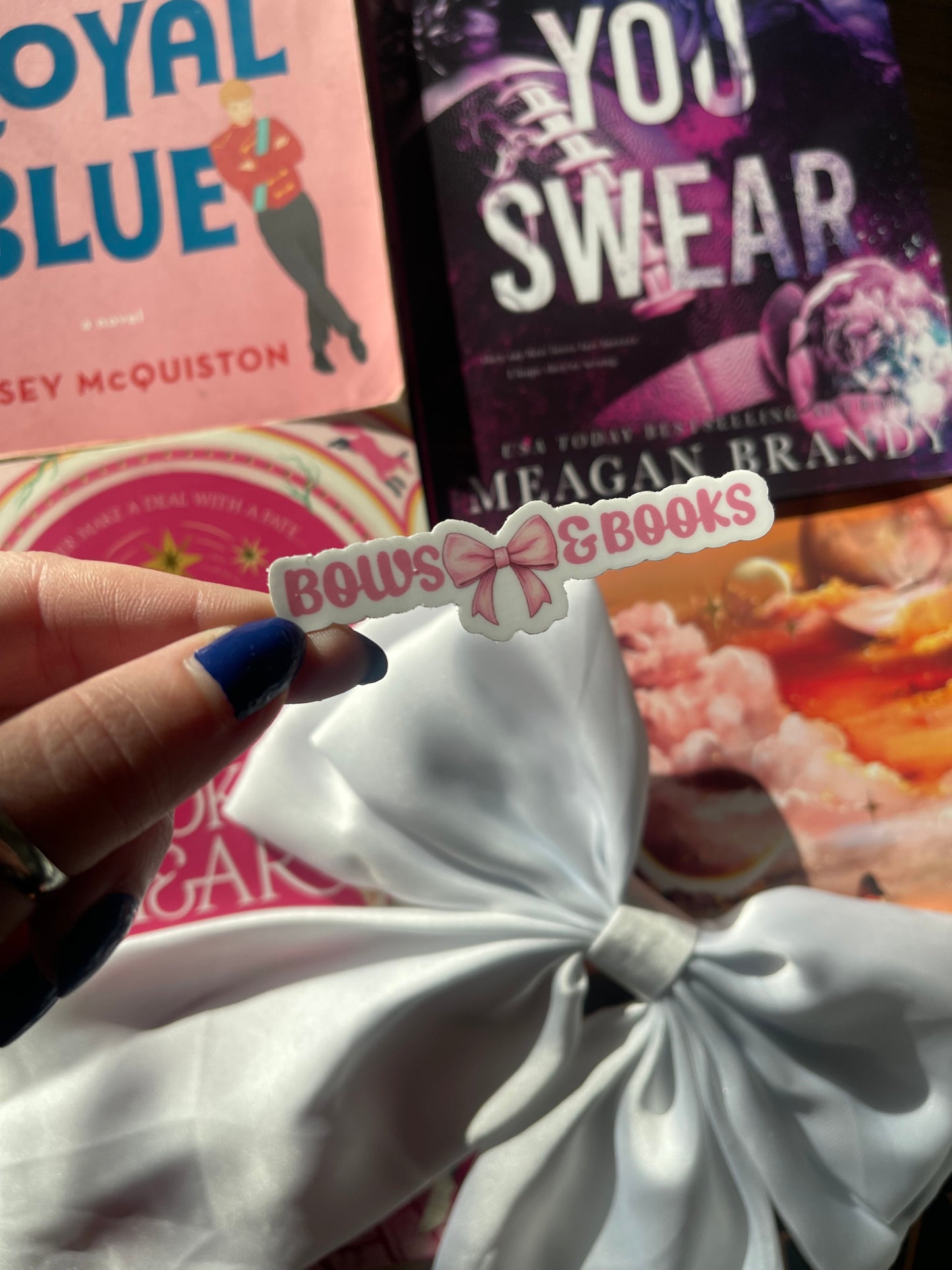 Bows and Books sticker