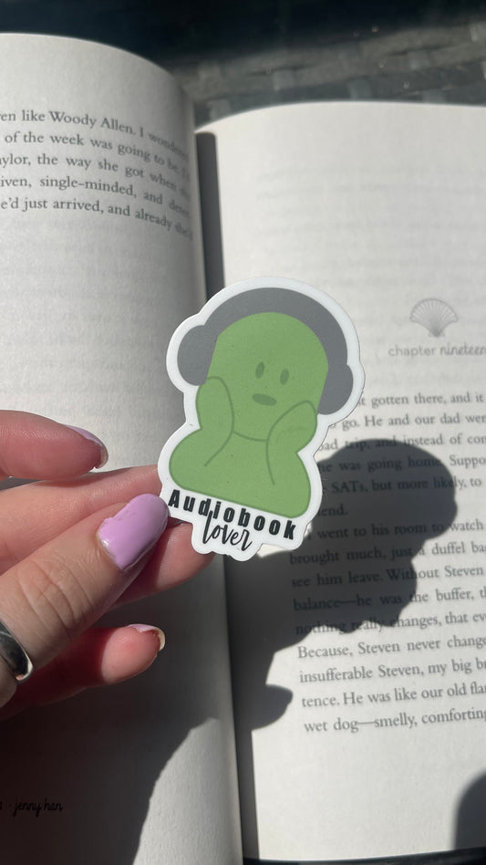 audiobook lover smiski sticker