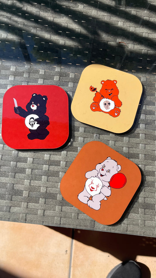Horror Carebears coaster