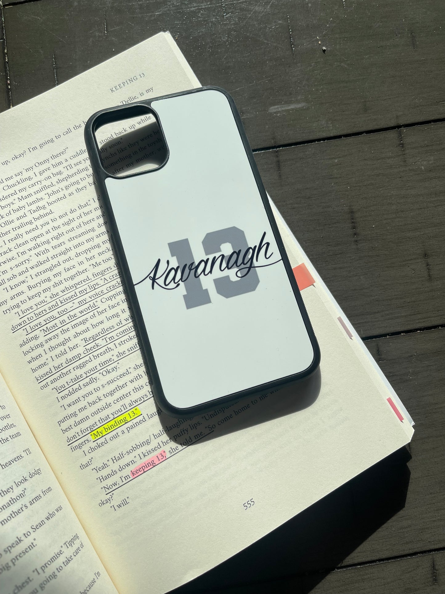 CUSTOM sports romance boy phone case