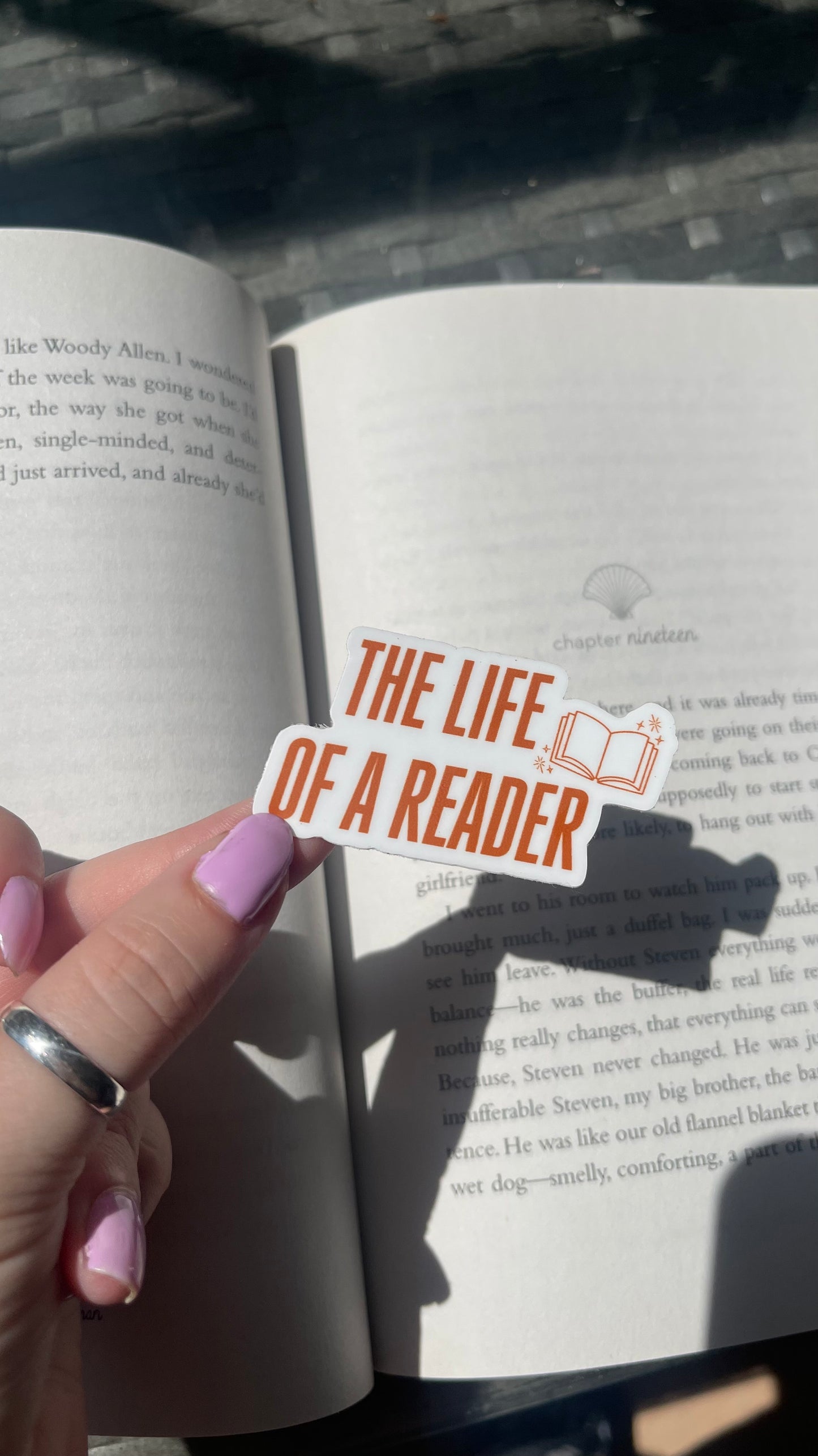 The Life of a Reader sticker