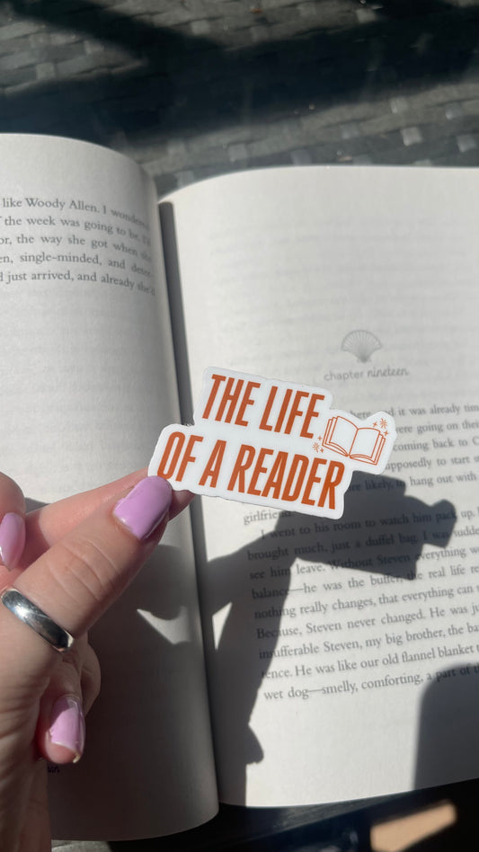 The Life of a Reader sticker