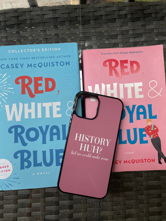 Red White and Royal Blue phone case