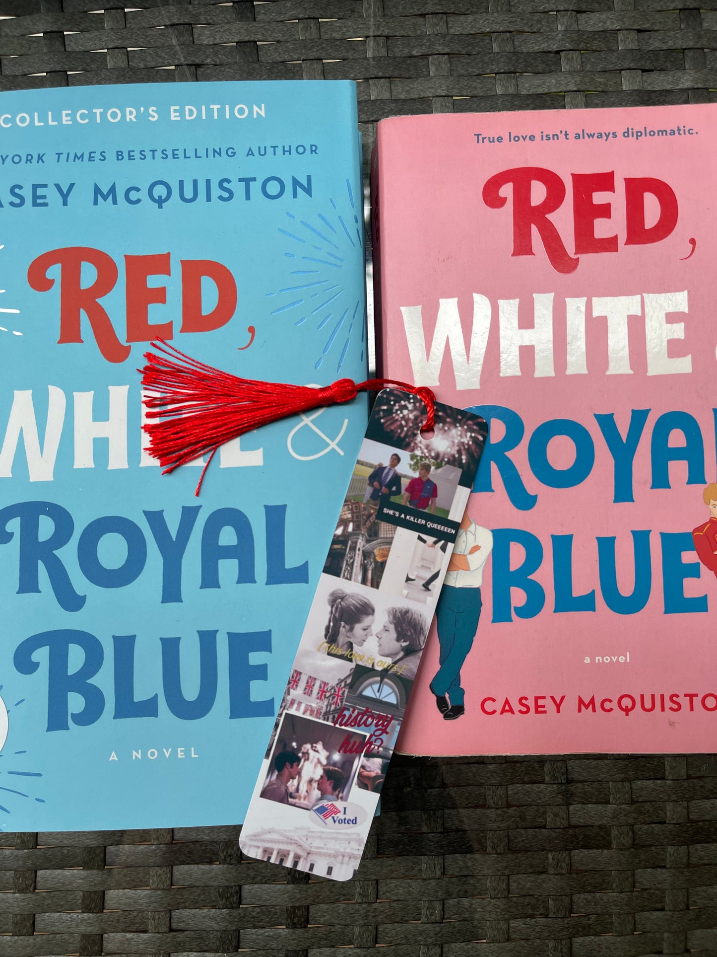 Red White and Royal Blue bookmark