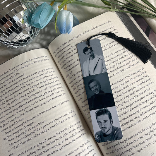 celebrity black and white bookmarks