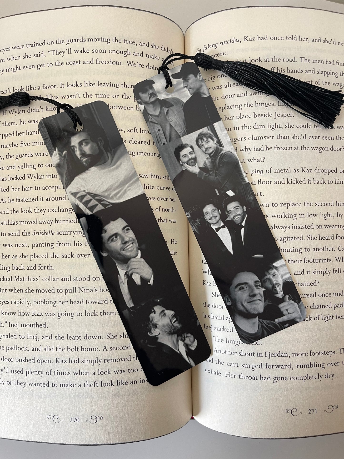 celebrity black and white bookmarks