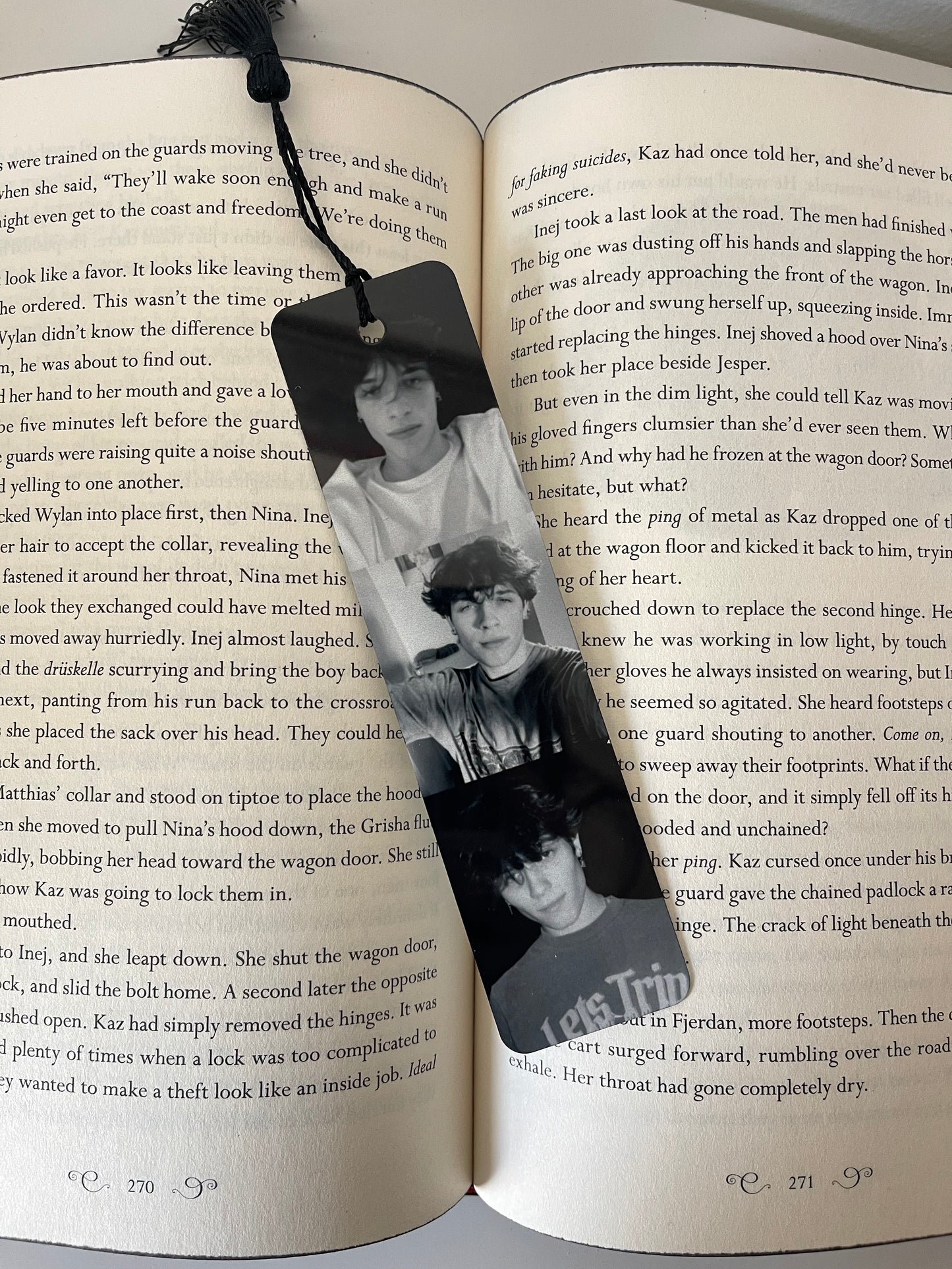 celebrity black and white bookmarks